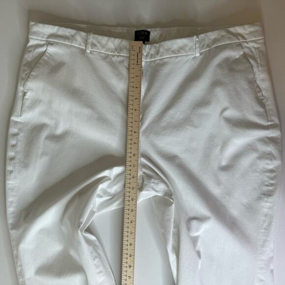 J Crew Womens Kallie Straight Leg Pant in White Sz 22 Office Neutral Minimalist - Picture 15 of 16